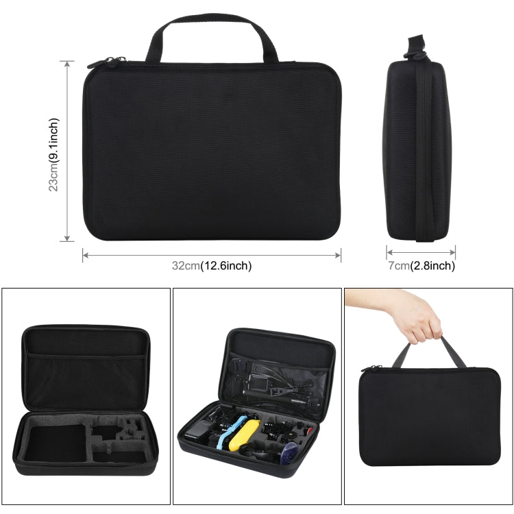 PULUZ 50 in 1 Accessories Total Ultimate Combo Kits with EVA Case (Chest Strap + Suction Cup Mount + 3-Way Pivot Arms + J-Hook Buckle + Wrist Strap + Helmet Strap + Extendable Monopod + Surface Mounts ...  for GoPro, Insta360, DJI and Other Action Cameras -  by PULUZ | Online Shopping South Africa | PMC TechLife | Buy Now Pay Later Mobicred