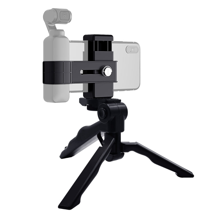 PULUZ Smartphone Fixing Clamp 1/4 inch Holder Mount Bracket + Grip Folding Tripod Mount Kits for DJI OSMO Pocket / Pocket 2 - Mount & Holder by PULUZ | Online Shopping South Africa | PMC TechLife | Buy Now Pay Later Mobicred