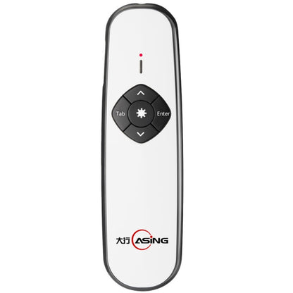 ASiNG A800 USB Charging 2.4GHz Wireless Presenter PowerPoint Clicker Representation Remote Control Pointer, Control Distance: 100m(White) -  by ASiNG | Online Shopping South Africa | PMC Jewellery | Buy Now Pay Later Mobicred