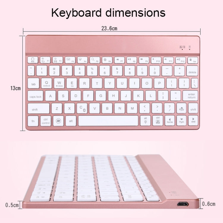 508A Detachable Bluetooth Keyboard + Horizontal Flip Leather Tablet Case with Holder & Colorful Backlight for iPad Pro 9.7 inch, iPad Air, iPad Air 2, iPad 9.7 inch (2017), iPad 9.7 inch (2018)(Champagne Gold) - For iPad Pro by PMC TechLife | Online Shopping South Africa | PMC TechLife