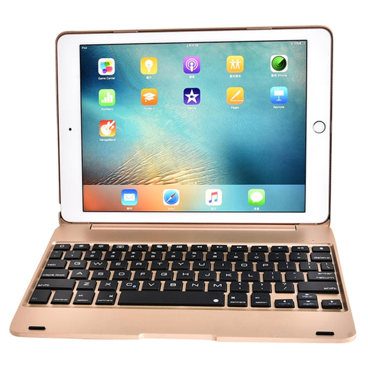 F19B for iPad 9.7 (2017/2018) & iPad Air & Air 2 & iPad Pro 9.7 & New iPad 9.7 inch (2017) Ultra-thin ABS Horizontal Flip Tablet Case + Bluetooth Keyboard(Gold) - Universal by PMC Jewellery | Online Shopping South Africa | PMC Jewellery