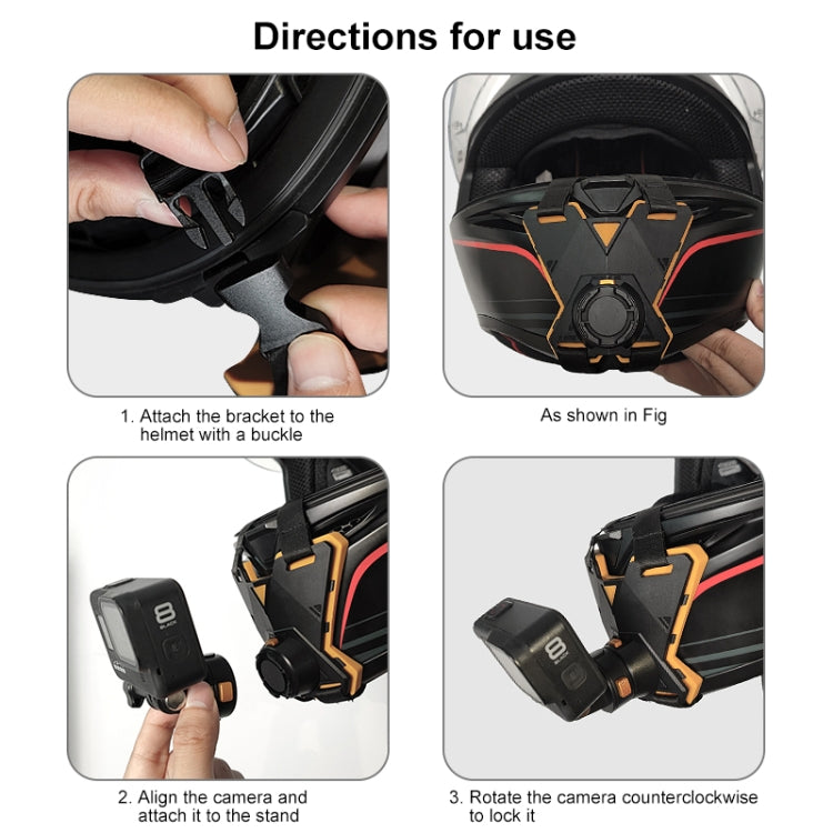 PULUZ Magnetic Quick Release Motorcycle Helmet Chin Strap Mount (Black) - Helmet Mount by PULUZ | Online Shopping South Africa | PMC Jewellery | Buy Now Pay Later Mobicred