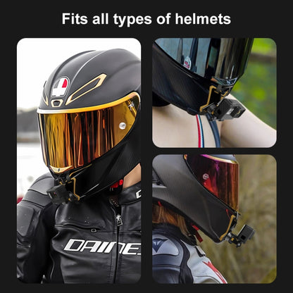 PULUZ Magnetic Quick Release Motorcycle Helmet Chin Strap Mount (Black) - Helmet Mount by PULUZ | Online Shopping South Africa | PMC Jewellery | Buy Now Pay Later Mobicred