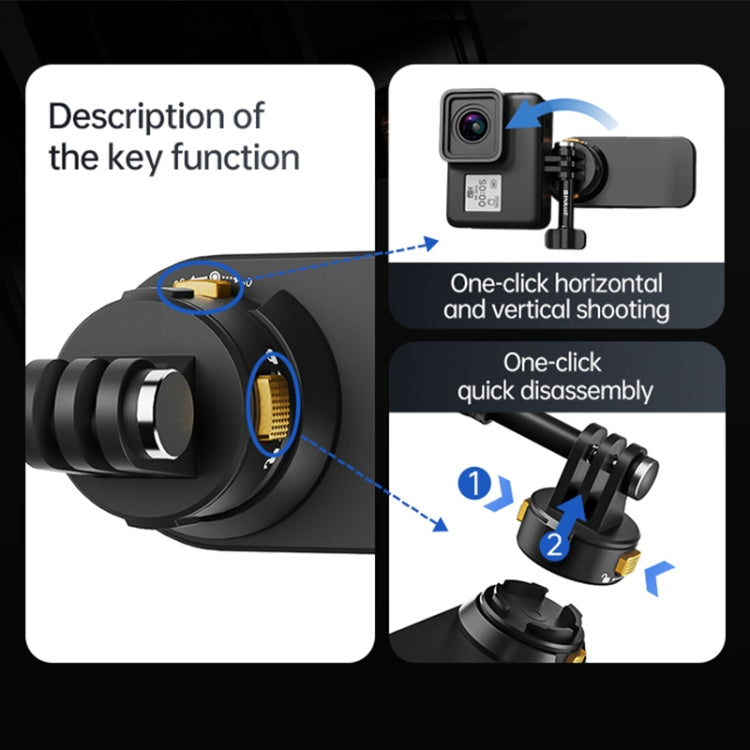 PULUZ Magnetic Quick Release Backpack Strap Clip (Black) - free shipping - PMC TechLife - Order now!