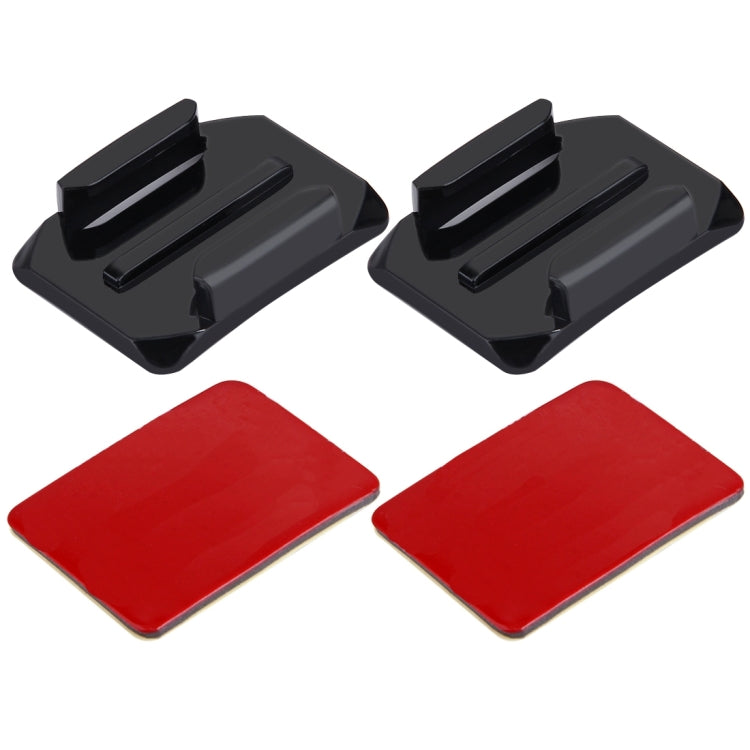 PULUZ 2 Curved Surface Mounts + 2 Adhesive Mount Stickers for PULUZ Action Sports Cameras Jaws Flex Clamp Mount for GoPro, Insta360, DJI and Other Action Cameras - Connection Mount by PULUZ | Online Shopping South Africa | PMC TechLife | Buy Now Pay Later Mobicred