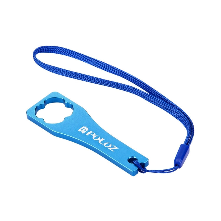 PULUZ CNC Aluminum Alloy Tighten Screw Cap Wrench Tool for GoPro Hero11 Black / HERO10 Black / HERO9 Black / HERO8 Black / HERO7 /6 /5 /5 Session /4 Session /4 /3+ /3 /2 /1, Xiaoyi and Other Action Cameras(Blue) - Tools by PULUZ | Online Shopping South Africa | PMC TechLife | Buy Now Pay Later Mobicred