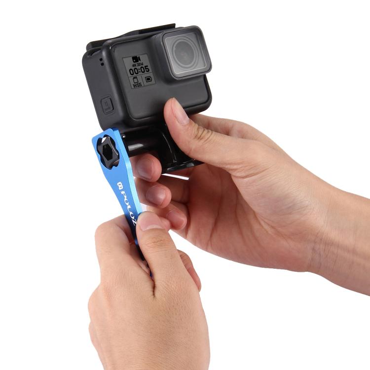 PULUZ CNC Aluminum Alloy Tighten Screw Cap Wrench Tool for GoPro Hero11 Black / HERO10 Black / HERO9 Black / HERO8 Black / HERO7 /6 /5 /5 Session /4 Session /4 /3+ /3 /2 /1, Xiaoyi and Other Action Cameras(Blue) - Tools by PULUZ | Online Shopping South Africa | PMC TechLife | Buy Now Pay Later Mobicred