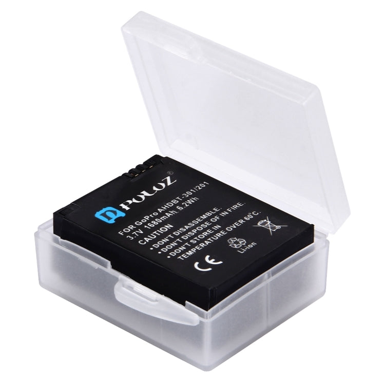 PULUZ Hard Plastic Transparent Battery Storage Box (for GoPro HERO8 Black /7 /6 /5 Battery) -  by PMC TechLife | Online Shopping South Africa | PMC TechLife | Buy Now Pay Later Mobicred