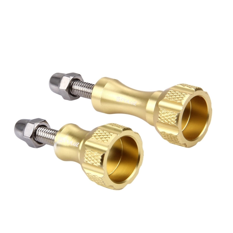 PULUZ CNC Aluminum Thumb Knob Stainless Bolt Nut Screw Set for GoPro Hero12 Black / Hero11 /10 /9 /8 /7 /6 /5, Insta360 Ace / Ace Pro, DJI Osmo Action 4 and Other Action Cameras(Gold) - free shipping - PMC TechLife - Order now!