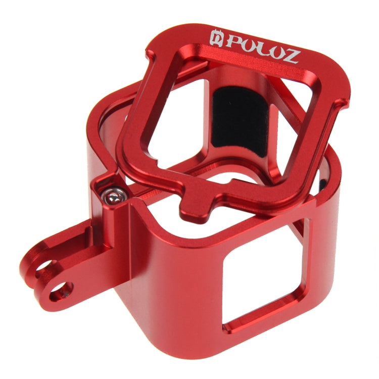 PULUZ Housing Shell CNC Aluminum Alloy Protective Cage with Insurance Frame for GoPro HERO5 Session /HERO4 Session /HERO Session(Red) - Metal Cases by PULUZ | Online Shopping South Africa | PMC Jewellery | Buy Now Pay Later Mobicred