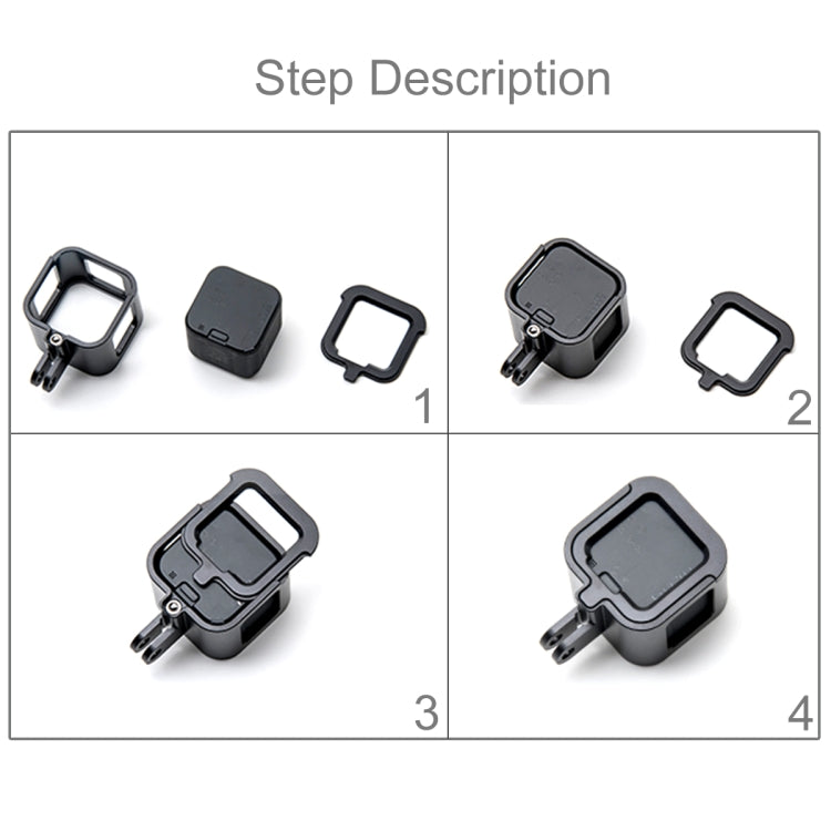 PULUZ Housing Shell CNC Aluminum Alloy Protective Cage with Insurance Frame for GoPro HERO5 Session /HERO4 Session /HERO Session(Red) - free shipping - PMC TechLife - Order now!