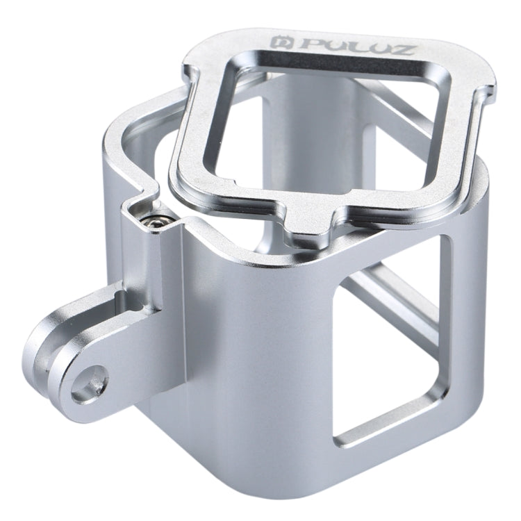 PULUZ Housing Shell CNC Aluminum Alloy Protective Cage with Insurance Frame for GoPro HERO5 Session /HERO4 Session /HERO Session(Silver) - Metal Cases by PULUZ | Online Shopping South Africa | PMC Jewellery | Buy Now Pay Later Mobicred