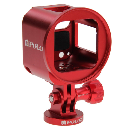 PULUZ Housing Shell CNC Aluminum Alloy Protective Cage Kit with Metal Wrench & Lens Cap & Screw & Tripod Adapter for GoPro HERO5 Session /HERO4 Session /HERO Session(Red) - Metal Cases by PULUZ | Online Shopping South Africa | PMC Jewellery | Buy Now Pay Later Mobicred