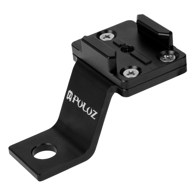 PULUZ Fixed Metal Motorcycle Holder Mount for GoPro, Insta360, DJI and Other Action Cameras(Black) - Holder by PULUZ | Online Shopping South Africa | PMC TechLife | Buy Now Pay Later Mobicred