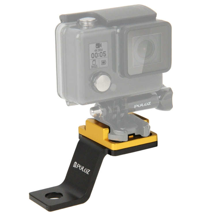 PULUZ Fixed Metal Motorcycle Holder Mount for GoPro, Insta360, DJI and Other Action Cameras(Gold) - free shipping - PMC TechLife - Order now!