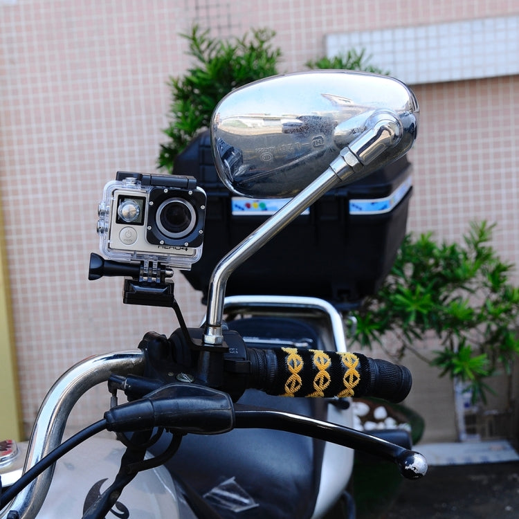 PULUZ Fixed Metal Motorcycle Holder Mount for GoPro, Insta360, DJI and Other Action Cameras(Blue) - Holder by PULUZ | Online Shopping South Africa | PMC TechLife | Buy Now Pay Later Mobicred