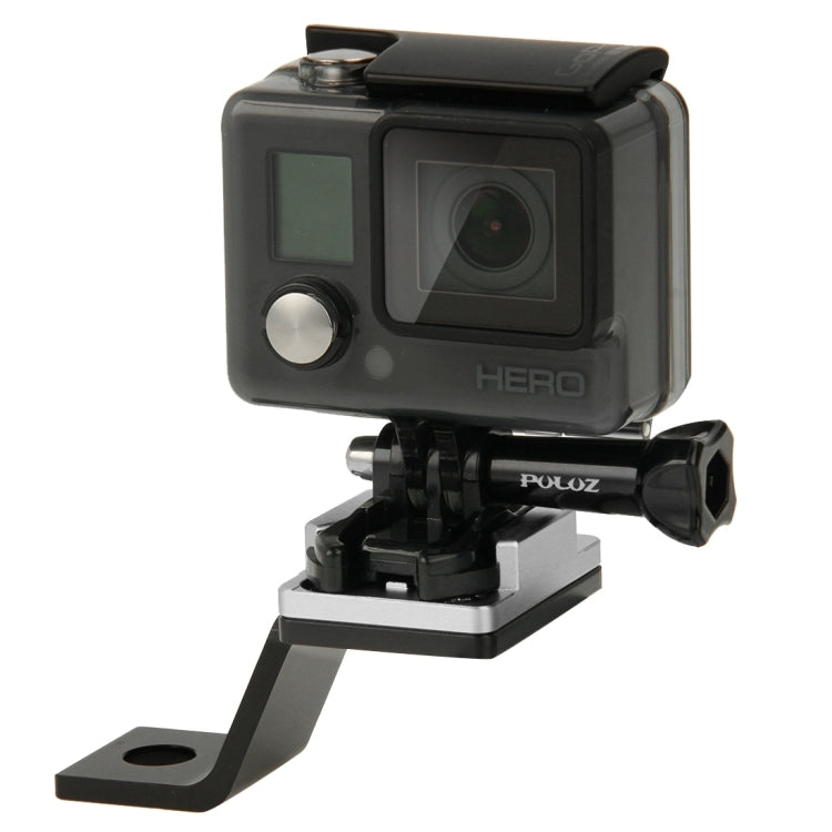 PULUZ Fixed Metal Motorcycle Holder Mount for GoPro, Insta360, DJI and Other Action Cameras(Silver) - free shipping - PMC TechLife - Order now!