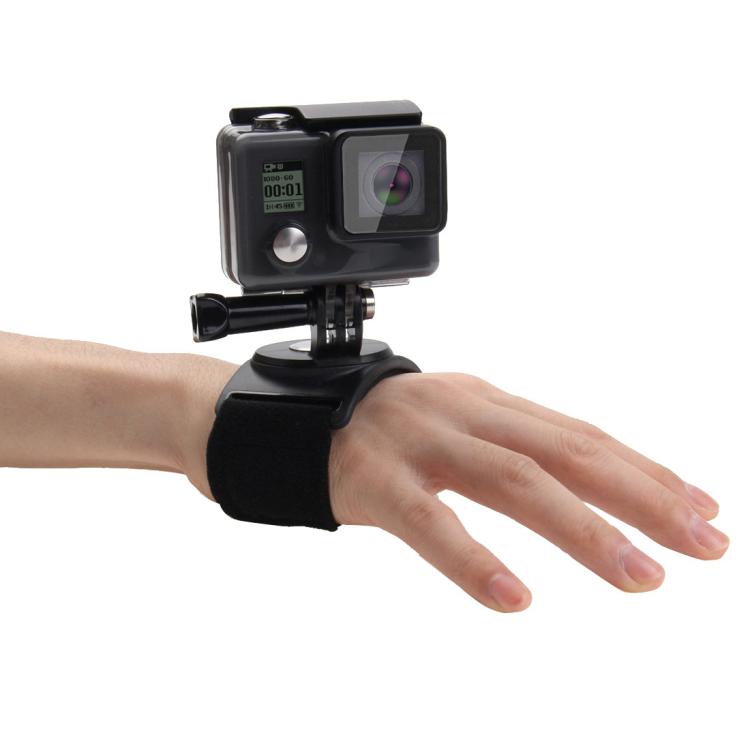 PULUZ 3 in 1 Hand Wrist Arm Leg Straps 360-degree Rotation Mount for GoPro, Insta360, DJI and Other Action Cameras(Black) - Wrist Strap by PULUZ | Online Shopping South Africa | PMC TechLife | Buy Now Pay Later Mobicred