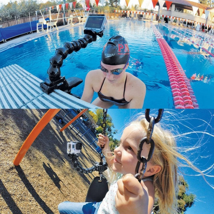 PULUZ Action Sports Cameras Jaws Flex Clamp Mount for GoPro, Insta360, DJI and Other Action Cameras - Holder by PULUZ | Online Shopping South Africa | PMC TechLife | Buy Now Pay Later Mobicred