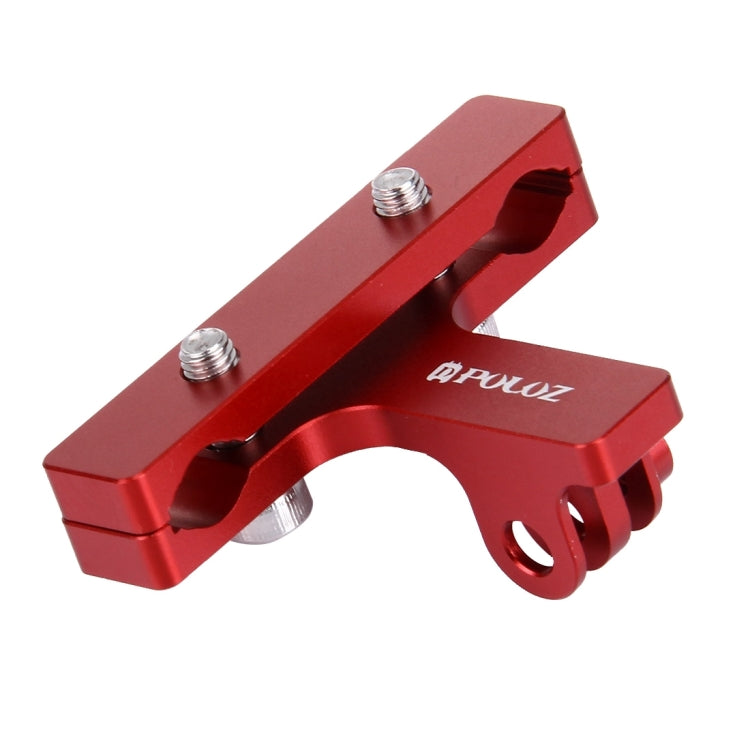 PULUZ Aluminium Alloy Bike Seat Cushion Mount for for GoPro Hero12 Black / Hero11 /10 /9 /8 /7 /6 /5, Insta360 Ace / Ace Pro, DJI Osmo Action 4 and Other Action Cameras(Red) - Bicycle Handlebar Mount by PULUZ | Online Shopping South Africa | PMC TechLife | Buy Now Pay Later Mobicred