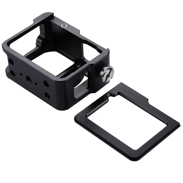 PULUZ Housing Shell CNC Aluminum Alloy Protective Cage with Insurance Frame & 52mm UV Lens for GoPro HERO(2018) /7 Black /6 /5(Black) - Metal Cases by PULUZ | Online Shopping South Africa | PMC Jewellery | Buy Now Pay Later Mobicred