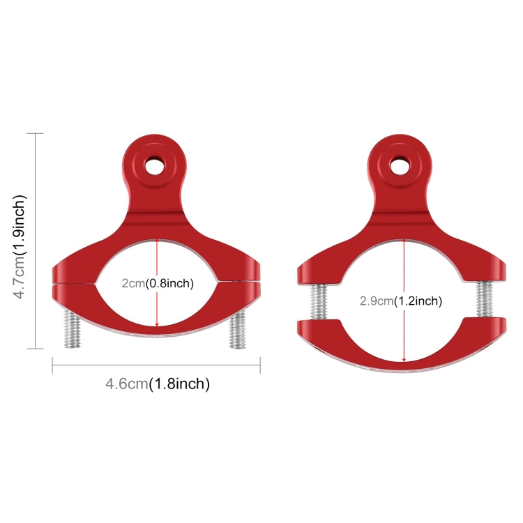 PULUZ Bike Handlebar Adapter Aluminum Mount for GoPro, Insta360, DJI and Other Action Cameras(Red) - Bicycle Handlebar Mount by PULUZ | Online Shopping South Africa | PMC TechLife | Buy Now Pay Later Mobicred