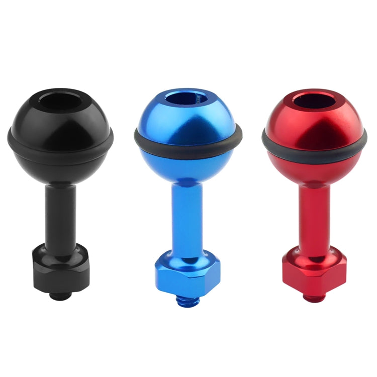 PULUZ 1/4 inch Screw Aluminum Ball Adapter Mount for GoPro, Insta360, DJI and Other Action Cameras, Diameter: 2.5cm(Black) - free shipping - PMC TechLife - Order now!