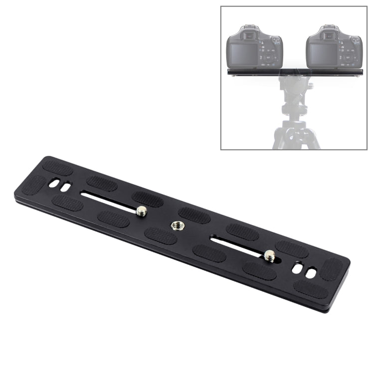 PULUZ 200mm Length PU-200 Aluminum-magnesium Alloy Quick Release Plate QR Clamp for Benro B3 / J2 /J3 Tripod Ball Head - Quick Release Plate by PULUZ | Online Shopping South Africa | PMC TechLife