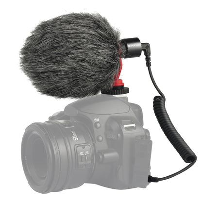 PULUZ Professional Interview Condenser Video Shotgun Microphone with 3.5mm Audio Cable for DSLR & DV Camcorder - Camera Microphone by PULUZ | Online Shopping South Africa | PMC Jewellery | Buy Now Pay Later Mobicred