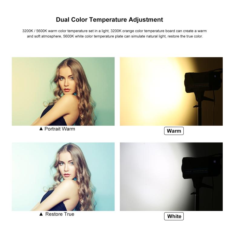 PULUZ 220V 120W Studio Video Light Dual Color Temperature Built-in Dissipate Heat System with Remote Control(US Plug) - free shipping - PMC TechLife - Order now!