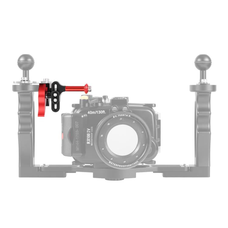 PULUZ Shutter Release Trigger Extension Adapter Lever Mount for Underwater Arm System(Red) - free shipping - PMC TechLife - Order now!