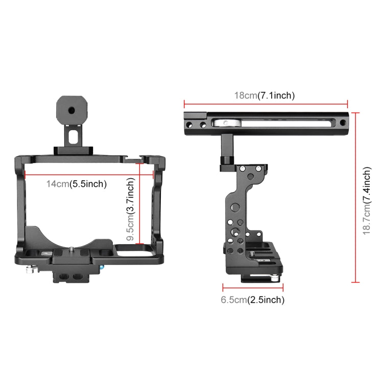 PULUZ Video Camera Cage Filmmaking Rig with Handle for Nikon Z6 / Z7(Black) - free shipping - PMC TechLife - Order now!
