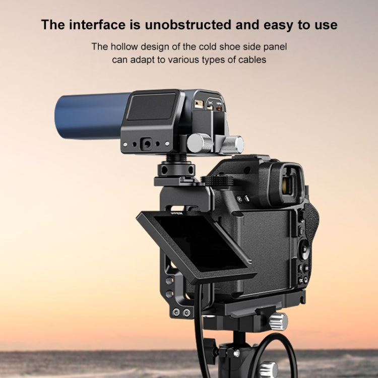For Nikon Z6III / Z6II PULUZ 1/4 inch Vertical Shoot Quick Release L Plate Bracket Base Holder (Black) - L-Bracket by PULUZ | Online Shopping South Africa | PMC TechLife | Buy Now Pay Later Mobicred