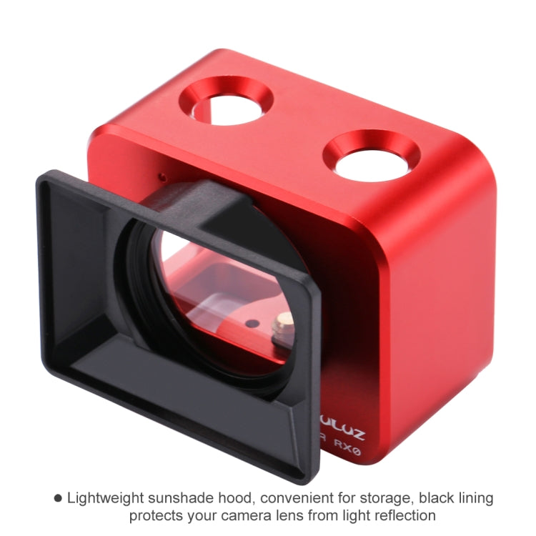 PULUZ for Sony RX0 Aluminum Alloy Protective Cage + 37mm UV Filter Lens + Lens Sunshade with Screws and Screwdrivers(Red) - Metal Cases by PULUZ | Online Shopping South Africa | PMC TechLife | Buy Now Pay Later Mobicred