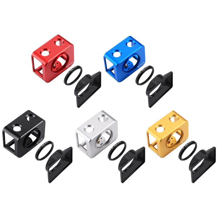 PULUZ for Sony RX0 Aluminum Alloy Protective Cage + 37mm UV Filter Lens + Lens Sunshade with Screws and Screwdrivers(Red) - Metal Cases by PULUZ | Online Shopping South Africa | PMC TechLife | Buy Now Pay Later Mobicred