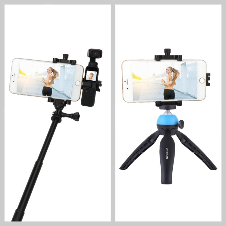 PULUZ Multifunction Aluminum Alloy Smartphone Fixing Clamp Expansion Holder Mount Bracket for DJI OSMO Pocket / Pocket 2 - Mount & Holder by PULUZ | Online Shopping South Africa | PMC TechLife | Buy Now Pay Later Mobicred