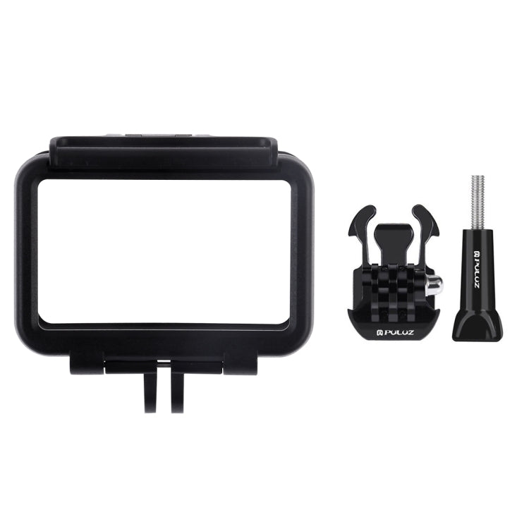 PULUZ Standard Border Frame ABS Protective Cage for DJI Osmo Action, with Buckle Basic Mount & Screw(Black) -  by PULUZ | Online Shopping South Africa | PMC Jewellery | Buy Now Pay Later Mobicred