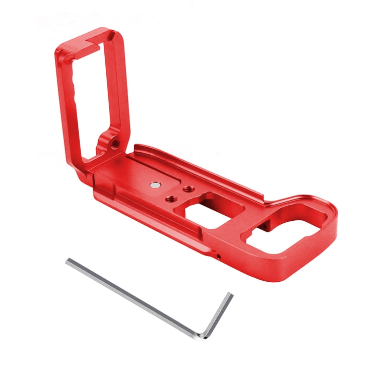 PULUZ 1/4 inch Vertical Shoot Quick Release L Plate Bracket Base Holder for Sony A9 (ILCE-9) / A7 III/ A7R III(Red) - L-Bracket by PULUZ | Online Shopping South Africa | PMC TechLife | Buy Now Pay Later Mobicred