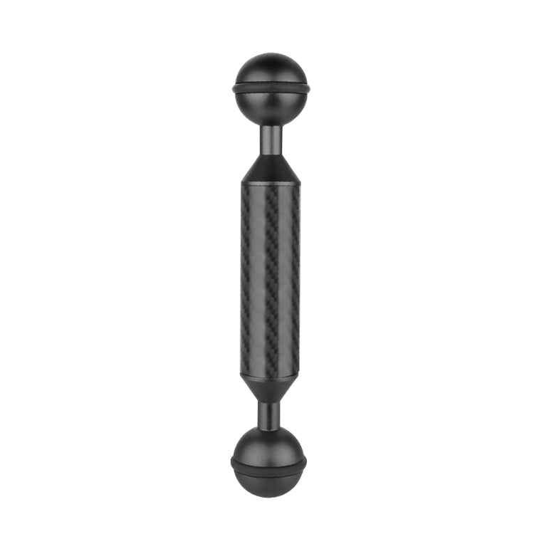 PULUZ 5 inch 13cm Length 20.8mm Diameter Dual Balls Carbon Fiber Floating Arm, Ball Diameter: 25mm(Black) - free shipping - PMC TechLife - Order now!