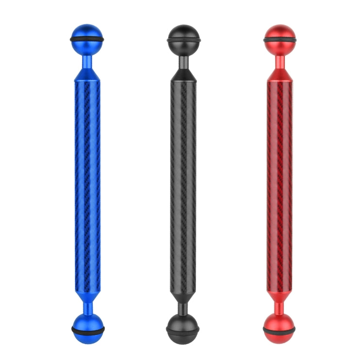 PULUZ  9 inch 23cm Length 20.8mm Diameter Dual Balls Carbon Fiber Floating Arm, Ball Diameter: 25mm(Black) - free shipping - PMC TechLife - Order now!