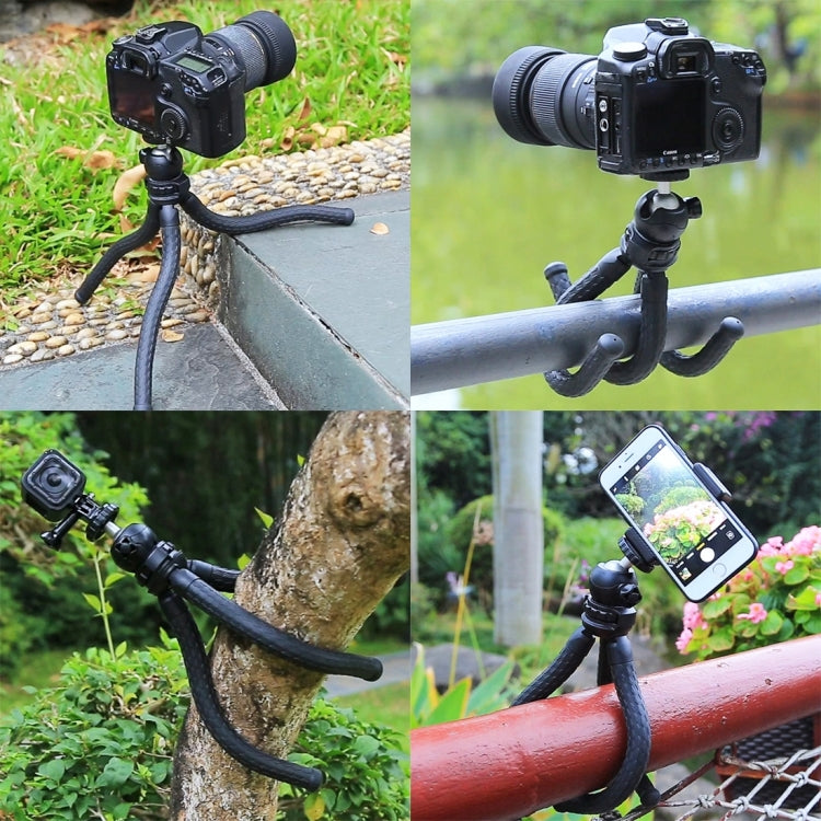 PULUZ Mini Octopus Flexible Tripod Holder with Ball Head for SLR Cameras, GoPro, Cellphone, Size:30cmx5cm - Portable Mini Tripod by PULUZ | Online Shopping South Africa | PMC Jewellery | Buy Now Pay Later Mobicred