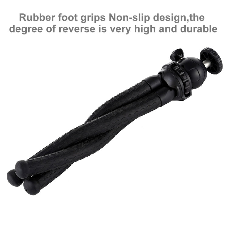 PULUZ Mini Octopus Flexible Tripod Holder with Ball Head for SLR Cameras, GoPro, Cellphone, Size:30cmx5cm - free shipping - PMC TechLife - Order now!