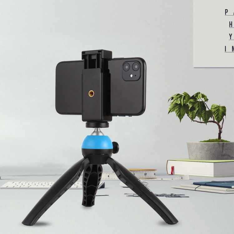 PULUZ Selfie Sticks Tripod Mount Phone Clamp with 1/4 inch Screw Holes & Cold Shoe Base(Black) - free shipping - PMC TechLife - Order now!