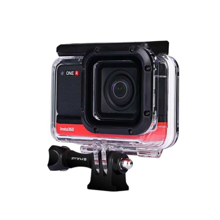 PULUZ 60m Underwater Depth Diving Case Waterproof Camera Housing for Insta360 ONE R 4K Wide-angle Edition(Transparent) - Case & Bags by PULUZ | Online Shopping South Africa | PMC Jewellery | Buy Now Pay Later Mobicred