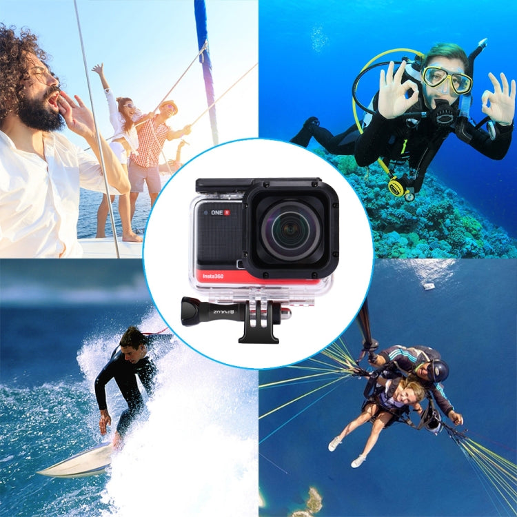 PULUZ 60m Underwater Depth Diving Case Waterproof Camera Housing for Insta360 ONE R 4K Wide-angle Edition(Transparent) - Case & Bags by PULUZ | Online Shopping South Africa | PMC Jewellery | Buy Now Pay Later Mobicred