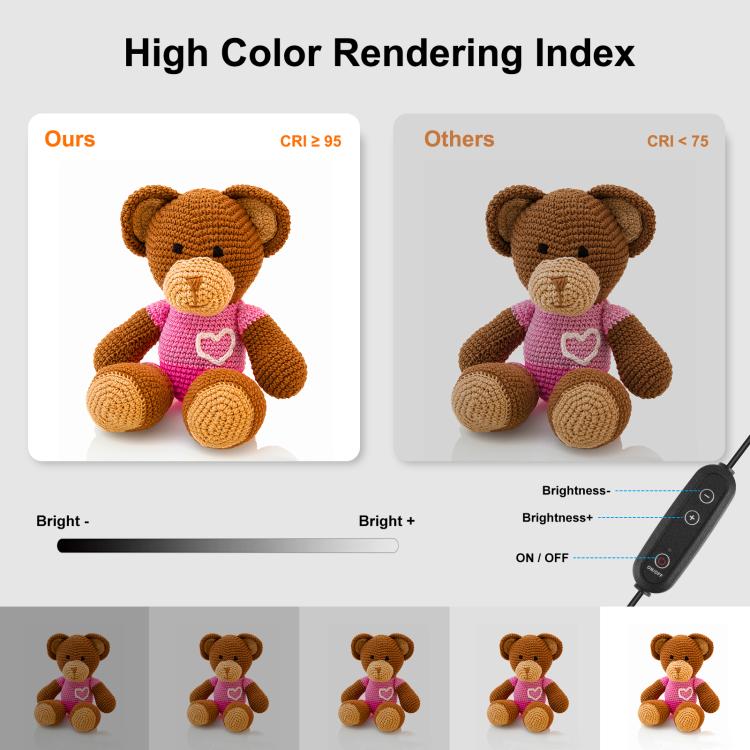 PULUZ 40cm Folding 72W 5500K Studio Shooting Tent Soft Box Photography Lighting Kit with 4 Colors (Black, Orange, White, Green) Backdrops(EU Plug) -  by PULUZ | Online Shopping South Africa | PMC TechLife | Buy Now Pay Later Mobicred