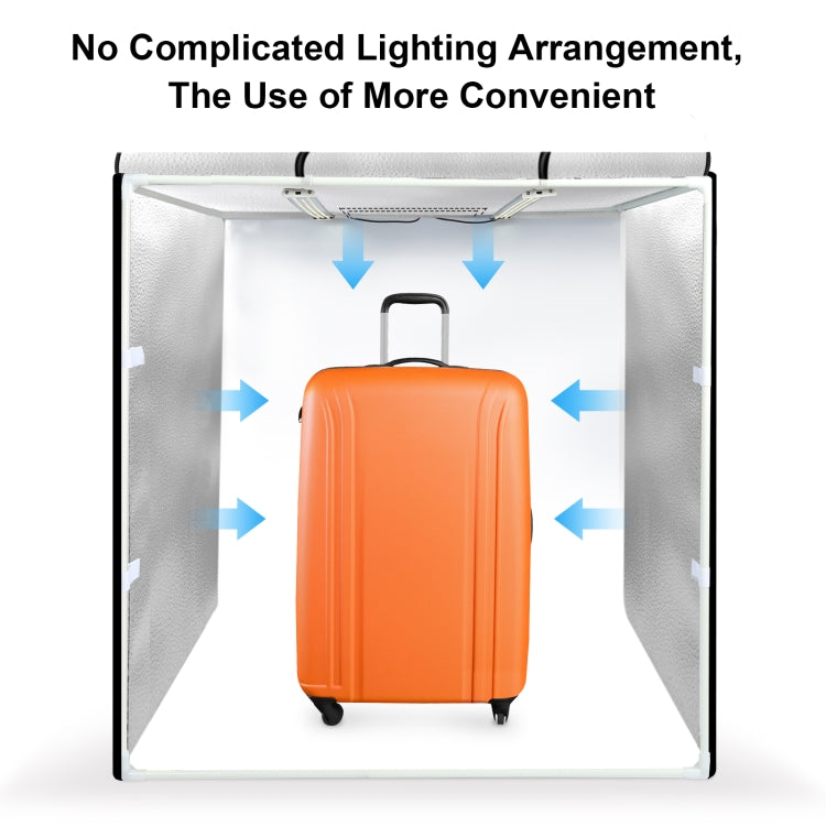 PULUZ 80cm Folding Portable 72W White Light Photo Lighting Studio Shooting Tent Box Kit with 3 Colors Black / White / Orange Backdrops(UK Plug) - free shipping - PMC TechLife - Order now!