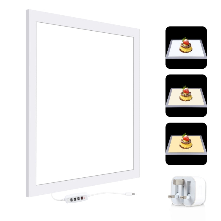 PULUZ 1000LM LED Acrylic No Polar Dimming Shadowless Light Pad with Switch for 40cm Photo Studio Box(UK Plug) - free shipping - PMC TechLife - Order now!