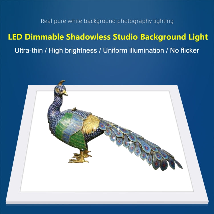 PULUZ 1000LM LED Acrylic No Polar Dimming Shadowless Light Pad with Switch for 40cm Photo Studio Box(UK Plug) - free shipping - PMC TechLife - Order now!