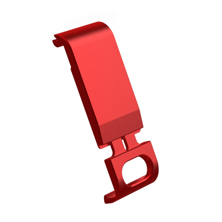 PULUZ Metal Battery Side Interface Cover for GoPro HERO13 Black /12 Black /11 Black /10 Black /9 Black(Red) - Skeleton Housing by PULUZ | Online Shopping South Africa | PMC TechLife | Buy Now Pay Later Mobicred